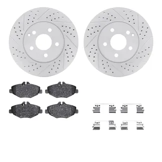 R1 Concepts WBUH1-63018 Brake Rotors - Carbon Coated - D/S W/ Optimum Oe Pads & Hdw